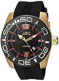 Invicta Men's 'Aviator' Automatic Stainless Steel and Silicone Casual Watch, Color:Black (Model: 23531)
