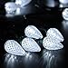 Brizled C9 Christmas Lights Cool White 16FT 25 LED 120V UL Certified Faceted Outdoor Christmas String Lights Connectable Xmas Tree Light for Tree, Holiday, House Decor