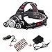 Topoint? 5000 Lumen High Power Led Headlamp Rechargeable 3CREE XM-L2 T6 Brightest Waterproof Head Flashlight Headlights Headtorch for Outdoor Camping Hiking Hunting Biking Running