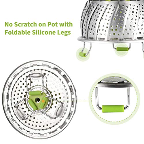 image for Roontin Stainless Steel Vegetable/Veggie Steamer Basket For Instant Co