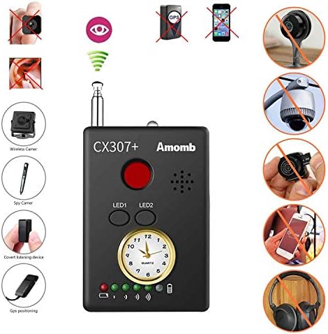 RF Signal Detector, Amomb Bug Detector Anti-spy Signal Detector, Hidden Camera Finder, GSM Signal Detector, GPS Tracker Detector, Lens Detector, RF Signal Detector, GSM Device Finder Bug Lens Detector