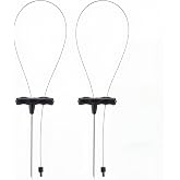 Soulchen 2 Pcs IKEJIME KIT Ike Jime Tools Ikijime Fish Spike with Stainless Steel Wire, Works for Medium Sized Fish Like Yellowtail, Sea Bass and Bream (Black)