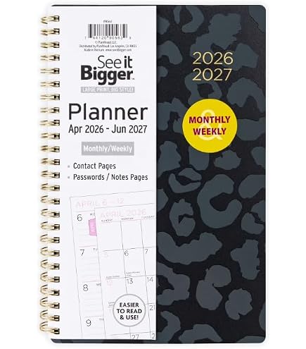 Amazon.com : PlanAhead See IT Bigger April 2026 - June 2027 Size