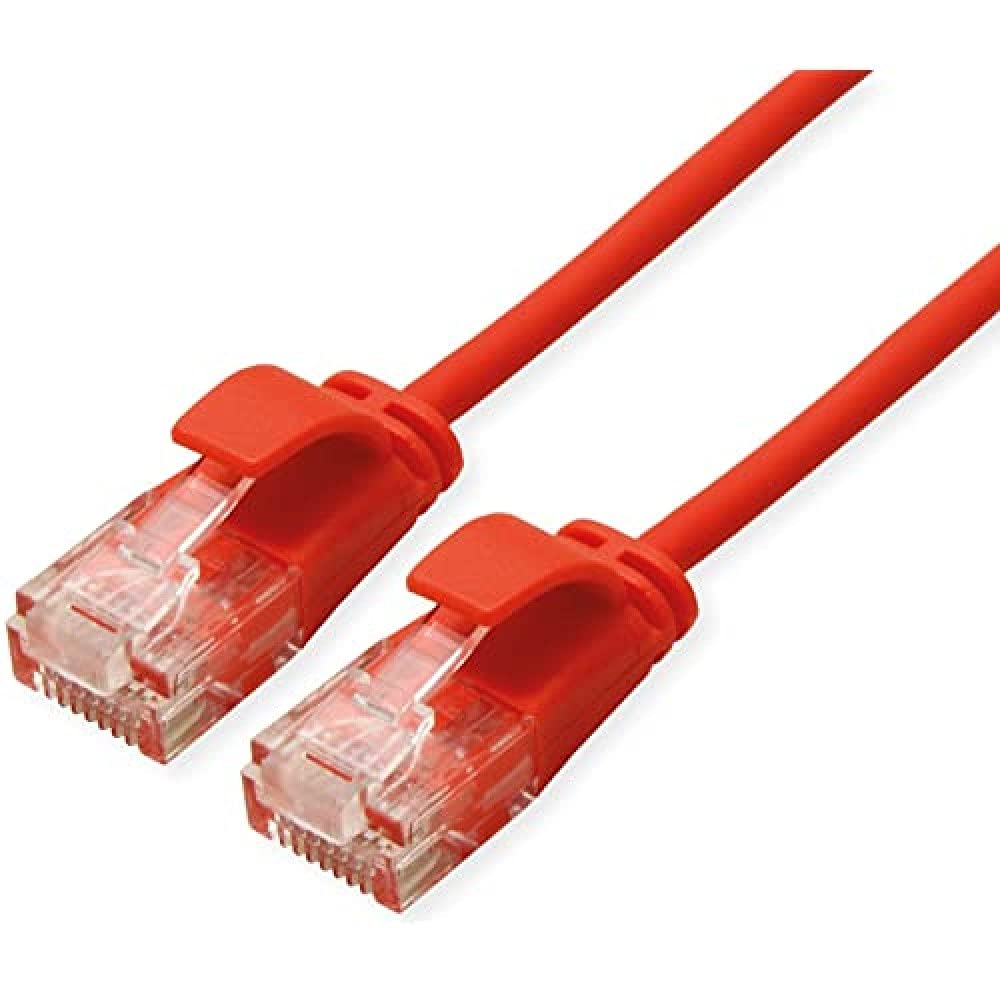 ROLINE 21.15.3911 RJ45 Network Cable Patch Cable CAT 6a U/UTP 0.30 m Red