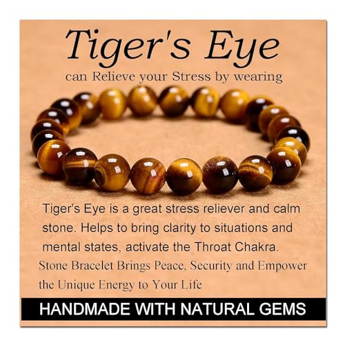 AD Beads Handmade Gemstone Stretch Elastic Bracelet