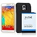 TQTHL Samsung Galaxy Note 4 [11800mAh] Extended Battery with NFC & Black Protection Cover Case (More than 3X Extra Battery Power) Fits All Versions of Galaxy Note 4 - Black