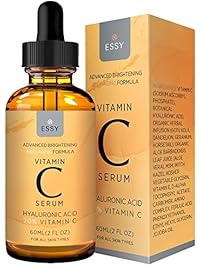 Essy Beauty Facial Vitamin C Serum for Firming and Younger Looking Skin (orange)