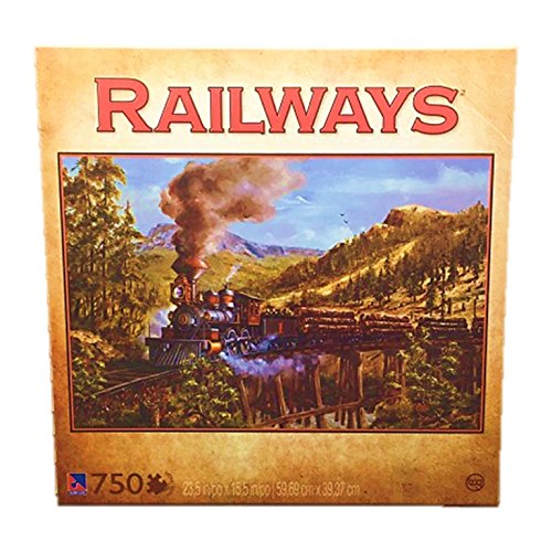 Railways Logging Train 750 Piece Jigsaw Puzzle by Kevin Daniels by Sure-Lox