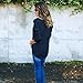 FAPIZI ♥ Women Sweater ♥ Women Long Sleeve T-Shirt Blouse Casual Loose Cotton Tops (XL, Blue)