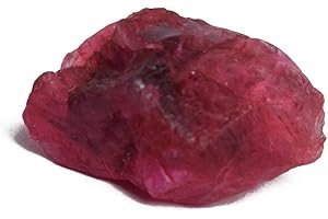 GEMHUB Untreated Raw Rough Ruby 23.00 Ct. Certified Uncut Healing Crystal Natural Red Ruby Gem