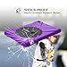 BRAECN for Galaxy Tab E 8.0 Case with 360 Degree Rotation Stand/Hand Strap and Shoulder Strap Case [Shock Proof] Hybrid pc+Silicone Cover for Samsung Tab E 8'' SM- T375/ SM-T377/SM-T378 Case (Purple)
