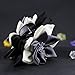 Merdia Jaw Hair Claw Clips with Sharp Leaf Flower Design | Cute Claw Clips for Women, Girls | Colors: Black, White, Grey