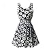 ROPALIA Women's Floral Chiffon Sleeveless Sundress Summer Tank Mini Dress X-Large