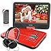 12.5 Inch Portable DVD Player with 4 Hour Rechargeable Battery,10.5