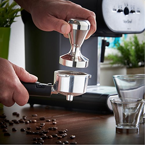 VonShef 51mm / 2 Inch Base Premium Barista Coffee Tamper, Stainless
