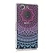 kwmobile Crystal TPU Silicone Case for Sony Xperia Z3 Compact in Design Indian sun blue dark pink transparent
