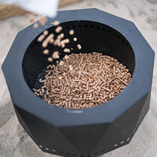 Blue Sky Outdoor Living PFP1513 Portable Pellet Fire Pit, Black