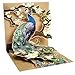 Up With Paper 1 X Pop - Up Greeting Card (Peacock and Magnolias), multi colored (UP-WP-1037)