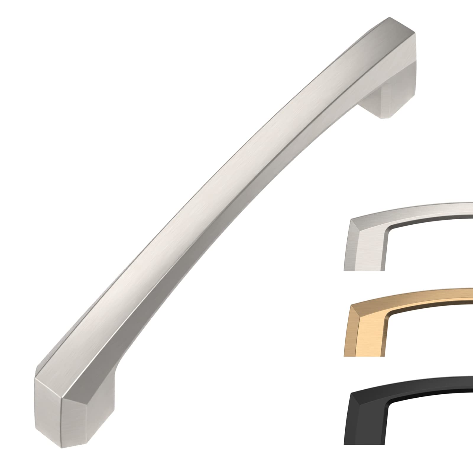 Photo 1 of AOOTOCH 10 Pack 4 Inch Brushed Satin Nickel Cabinet Pulls Kitchen Cabinet Handles Kitchen Handles for Cabinets Cupboard Handles Satin Nickel Drawer Handle Dresser Pulls