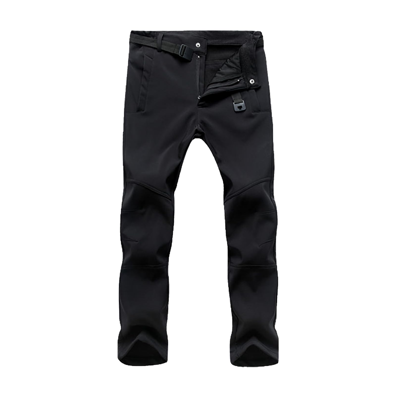 Photo 1 of HYCOPROT Men's Snow Ski Pants Waterproof Softshell Outdoor Fleece Lined Snowboard Hiking Pants with Belt