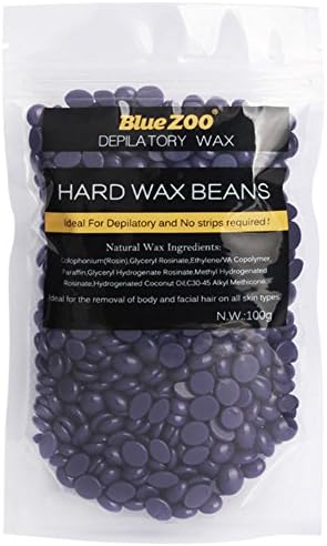 Depilatory Wax, Htgtai Bluezoo Lavender Stripless Film Hard Wax Beads, Natural, 100g/3.53 OZ