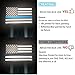 Reflective US Flag Decal Packs with Thin Blue Line for Cars & Trucks, 5 x 3 inch American USA Flag Decal Sticker Honoring Police Law Enforcement Vinyl Window Bumper Tape (5-Pack)