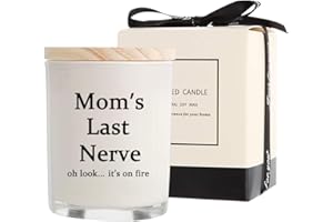 HAOBELL Gifts for Mom from Daughter Son - Best Gifts, Funny Birthday & Mothers Day & Thanksgiving & Christmas Gifts, Vanilla Candles(5.8oz)