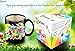 Cortunex Heat Changing Mug - 11 Oz Color Changing Coffee Mug with Colorful Good Morning Saying When Cold Then Cute Happy Cartoon Faces When Hot - Good Mug for Mom Dad Kids Friend Anime Lovers