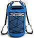 ZBRO Waterproof Dry Bag Backpack with Padded Straps and Mesh Pocket - Floating Bags for Water Sports Travel Kayaking Boating Swimming Snorkeling Camping - Roll Top Sack for Kayak or Boat