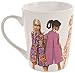 Simplicity Vintage Fashion 60's Ceramic Tea or Coffee Mug, 12 oz.
