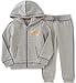 Juicy Couture Baby Girls' 2 Piece Hooded Jacket and Jog Pant Set, Gray, 24 Months