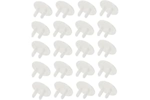 Fokmuaex 50Pcs Baby Proof Outlet Covers, Child Safety Electrical Outlet Plug Protectors, White Wall Socket Guards, Easy to In