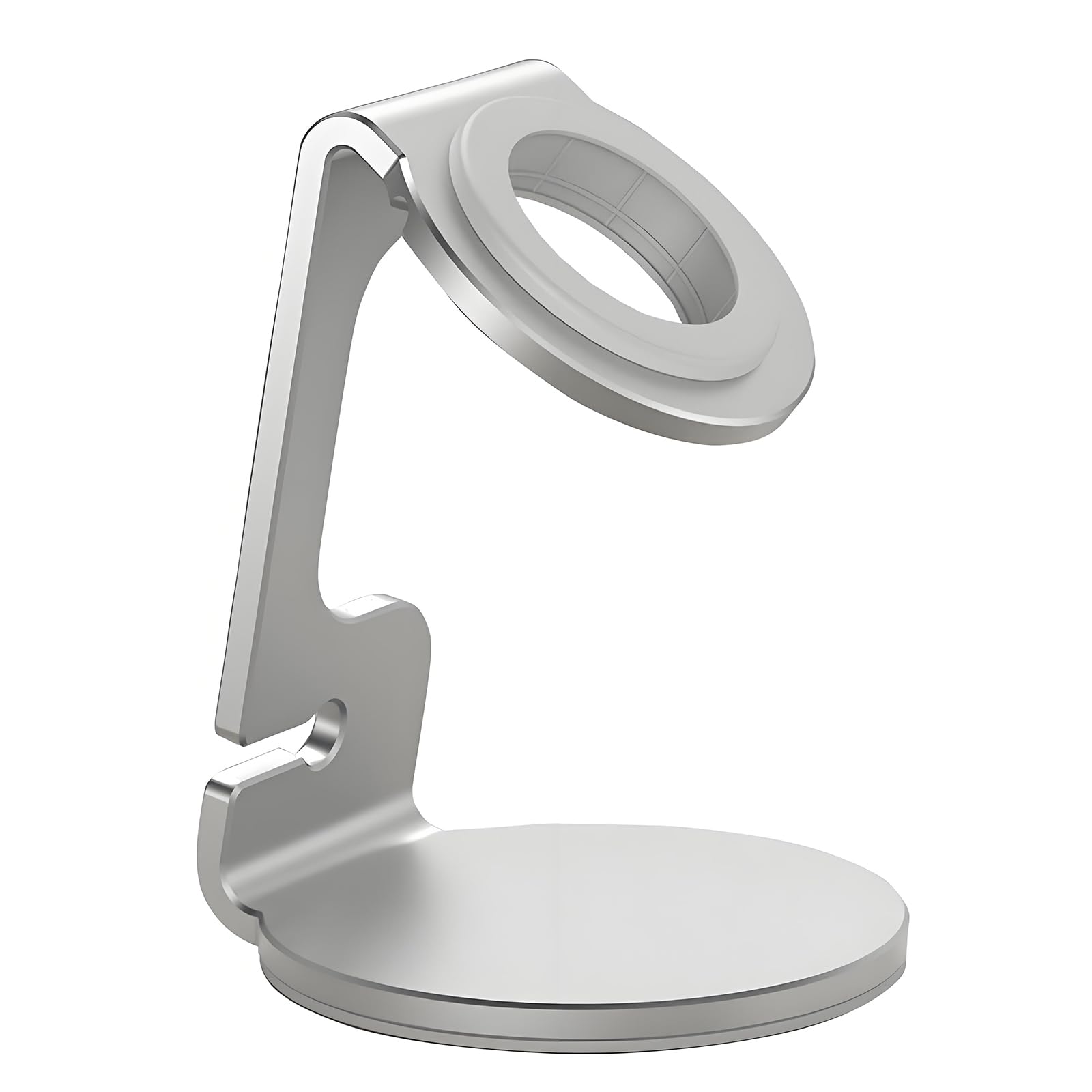 HAYLILUYOO Watch Charger Stand for Apple Watch, Durable Aluminum Alloy Magnetic Smartwatch Charger Stand Holder Compatible with Apple Watch Series 11/10/9/8/7/6/5/4/3/2/1, SE, Ultra (Silver)