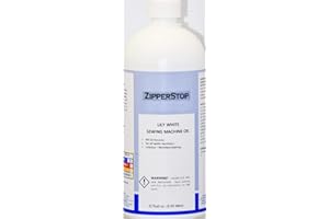 ZIPPERSTOP Sewing Machine Oil ~ Lily White ~ 32 Fluid OZ.(0.94 liters) Made in U.S.A.