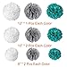Paxcoo 20 Pcs Teal Party Supplies for Birthday Decorations