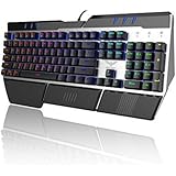 HAVIT 104 Keys RGB Backlit Wired Mechanical Gaming Keyboard with Blue Switches