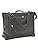 Distressed leather garment bag