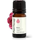 Plant Therapy Rose Absolute Essential Oil, 5 mL (1/6 oz), 100% Pure, Undiluted, Calming & Emotionally Grounding, Great Essential Oil for Skincare