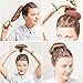 Hair Bun Maker Set,4 Pcs Donut Hair Bun Maker(1 large, 1 medium and 2 small)+20 Pcs Hair Pins,Dark Brown