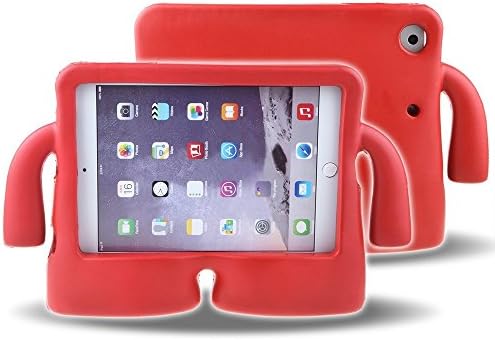 HCHA Apple iPad Mini Case for Kids Durable Lightweight Shockproof Kid Proof Protective Cases for iPad Mini 1/2/3/4 7.9 Inch (Red)
