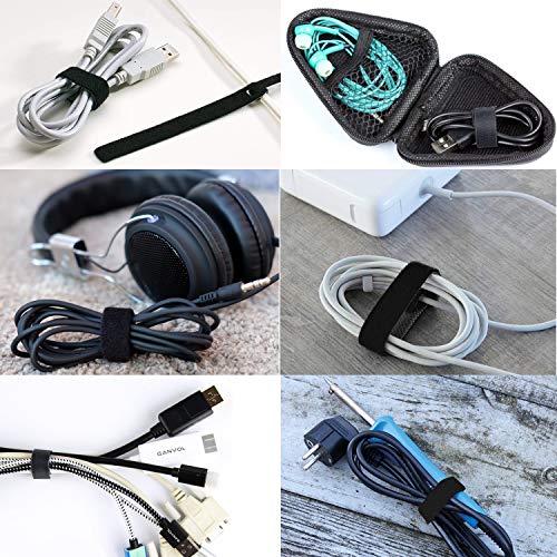 upHere 50 PCS Reusable Fastening Cable Ties,Cable Organizer,Adjustable