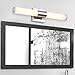 JUSHENG LED Vanity Fixture Polished Chrome 10W Modern Make Up Mirror Light, Fashion LED Wall Light, Cabinet Mirror Light 900 Lumens 3000K Modern Bathroom Bar Mirror Lighting (Warm White)