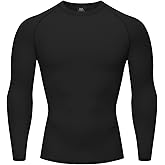HYCOPROT Compression Shirts for Men Athletic Long Sleeve Base Layer Men's Workout Rash Guard Shirt Sports T-Shirt Undershirt