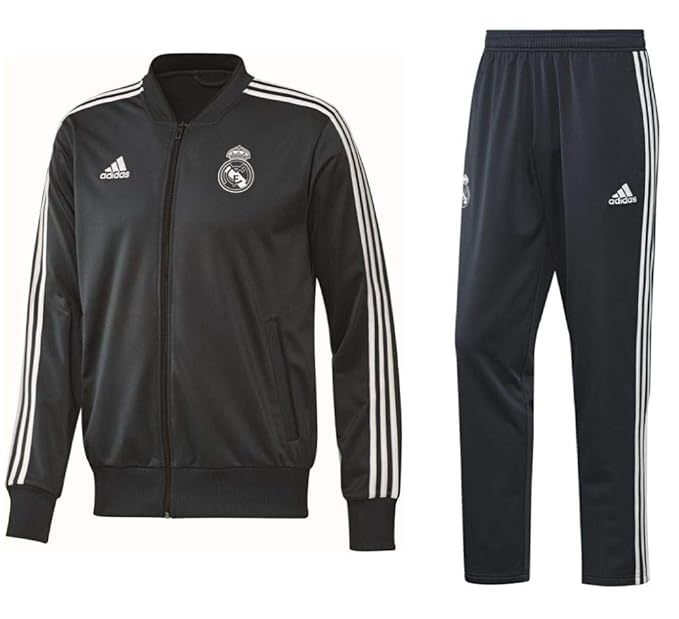 adidas Fußball Real Madrid CF Trainingsanzug 2018 2019 Kinder Jacke Hose