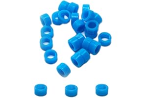 EASYTODENTA Silicone Dental Instrument Color Code Ring Autoclavable Silicone Color Code Rings(Large, Dark Blue)