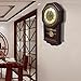Giftgarden Silent Wall Clock with Pendulum Antique Retro Non Ticking Quartz Movement Clocks, Classical Decor for Bedroom, Living Room, Kitchen. Indoor Wall Decoration