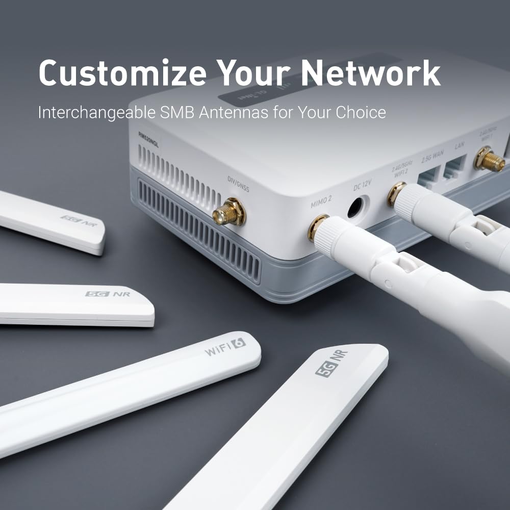 GL.iNet GL-XE3000 (Puli AX) 5G Router with SIM Card Slot, Dual SIM Cellular Router, Wi-Fi 6, 6400mAh Battery, Multi-WAN, VPN, OpenWrt, Secure 5G Router for Office, Retail, Events, Remote Work 6