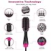 Hot Air Hair Brush, ElekBest Professional 3 IN 1 Negative Ions Hair Dryer Brush With Straightening Curling Fast Drying, Multi-functional Blower Brush Comb For Hair Styling Home and Salon
