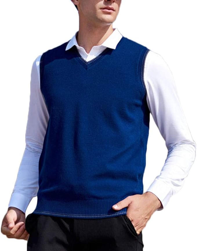 Chejarity Gilet Da Uomo In Stile Retrò Tinta Unita Cotone Panciotto Formale Lavoro Cerimoni In Cotone Scozzese Formale Panciotto Matrimonio Corpetto Gilet Formale Da Lavoro 122911778
