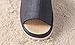 Bronze Times (TM) Unisex Four Season Indoor Cotton Flax House Slippers (Grey)
